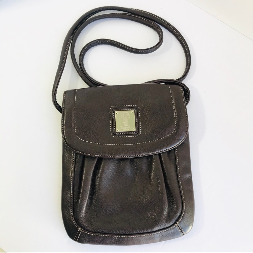 Tiagnanello Crossbody Bag in Dark Brown Leather